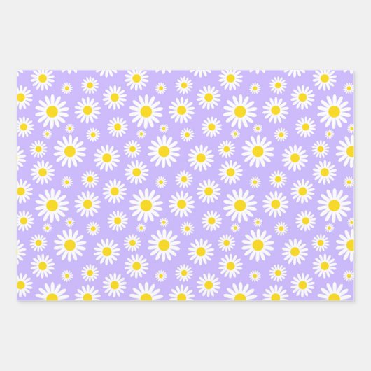 Blauwe, Paarse en groene gemengde lentedagen Inpakpapier Vel (Voorkant 2)