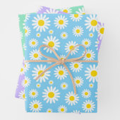 Blauwe, Paarse en groene gemengde lentedagen Inpakpapier Vel (In situ)