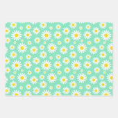 Blauwe, Paarse en groene gemengde lentedagen Inpakpapier Vel (Voorkant 3)