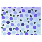 Blauwe Paarse en groene stippen, Tafelkleed (Voorkant (Horizontaal))
