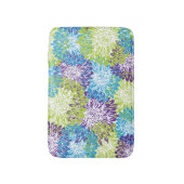 Blauwe, Paarse en kalkgroene tandwielen Badmat (Voorkant Verticaal)