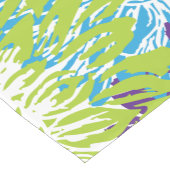 Blauwe, Paarse en kalkgroene tandwielen Korte Tafelloper (Hoek)