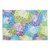 Blauwe, Paarse en kalkgroene tandwielen Kussensloop (Achterkant-Rechts)