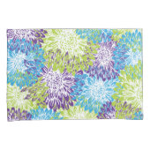 Blauwe, Paarse en kalkgroene tandwielen Kussensloop (Voorkant-Rechts)