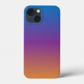 Blauwe, Paarse en Oranje gradiënt Case-Mate iPhone Case (Achterkant)