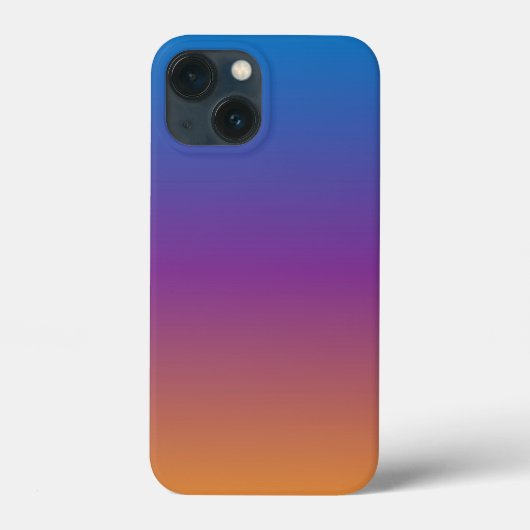 Blauwe, Paarse en Oranje gradiënt Case-Mate iPhone Case (Achterkant)