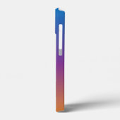 Blauwe, Paarse en Oranje gradiënt Case-Mate iPhone Case (Achterkant / Links)