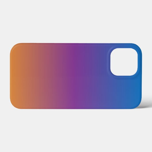 Blauwe, Paarse en Oranje gradiënt Case-Mate iPhone Case (Achterkant (horizontaal))
