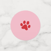 Blauwe, Paarse en rode pootafdruk Confetti (Kleine voorkant)