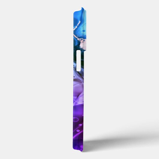 Blauwe, Paarse en Rode Violet Vloeibare inkt, Mono Case-Mate iPhone Case (Achterkant / Rechts)