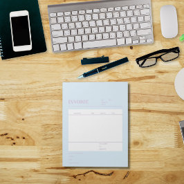 Blauwe Paarse factuur voor kleine bedrijven Notitieblok