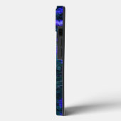 Blauwe Paarse Floral fotografie Case-Mate iPhone Case (Achterkant / Links)