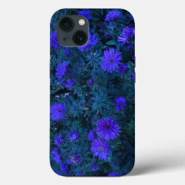 Blauwe Paarse Floral fotografie Case-Mate iPhone Case