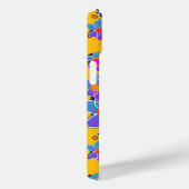 Blauwe Paarse Flower Burst Yellow Case-Mate iPhone Case (Achterkant / Rechts)