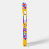 Blauwe Paarse Flower Burst Yellow Case-Mate iPhone Case (Achterkant / Links)