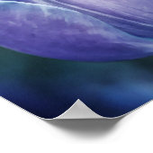 Blauwe Paarse foto-inktvis Poster (Hoek)