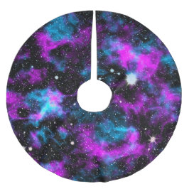 Blauwe Paarse galaxy Space Stars Novelty Kerstmis Kerstboom Rok