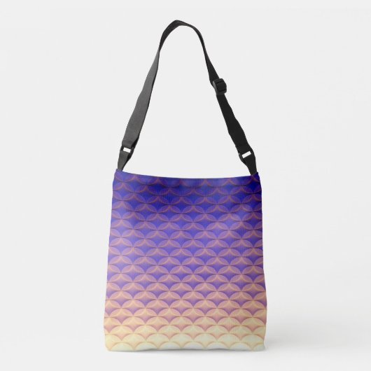 Blauwe, Paarse, gele Patroon Trendy Mermaid Tail Crossbody Tas