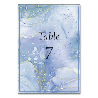 Blauwe Paarse Gouden Glitter Kaart