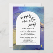 Blauwe Paarse goudinkt, gelukkig altijd na partijp Kaart (Voorkant)