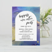 Blauwe Paarse goudinkt, gelukkig altijd na partijp Kaart (Staand voorkant)