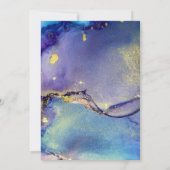 Blauwe Paarse goudinkt, gelukkig altijd na partijp Kaart (Achterkant)