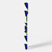 Blauwe Paarse groene vleugels nu Case-Mate iPhone Case (Achterkant / Rechts)