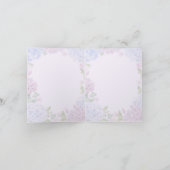 Blauwe paarse hortensia Sympathie Kaart (Binnen)