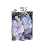 Blauwe Paarse hydrangea Vinylomhulling Heupfles (Rechts)