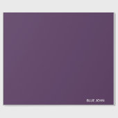 Blauwe paarse kleurennaam cadeaupapier (Vlak)