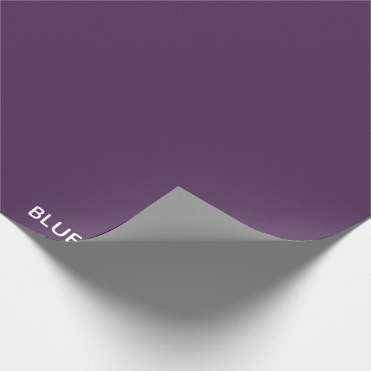 Blauwe paarse kleurennaam cadeaupapier (Hoek)