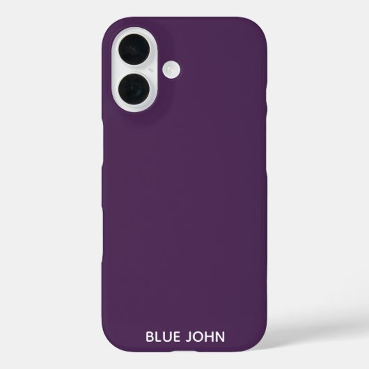 Blauwe paarse kleurennaam Case-Mate iPhone case (Achterkant)