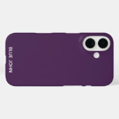 Blauwe paarse kleurennaam Case-Mate iPhone case (Achterkant (horizontaal))