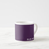 Blauwe paarse kleurennaam espresso kop (Voorkant rechts)