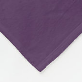 Blauwe paarse kleurennaam fleece deken (Hoek)