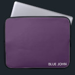 Blauwe paarse kleurennaam laptop sleeve<br><div class="desc">Blauwe paarse kleurennaam</div>