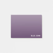 Blauwe paarse kleurennaam post-it® notes (Voorkant)