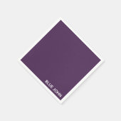 Blauwe paarse kleurennaam servet (Hoek)