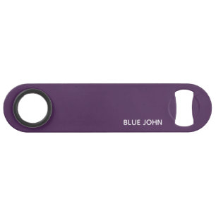 Blauwe paarse kleurennaam speed flessenopener