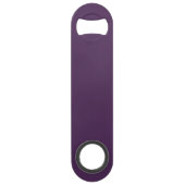 Blauwe paarse kleurennaam speed flessenopener (Achterkant)