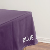 Blauwe paarse kleurennaam tafelkleed (Voorbeeld)