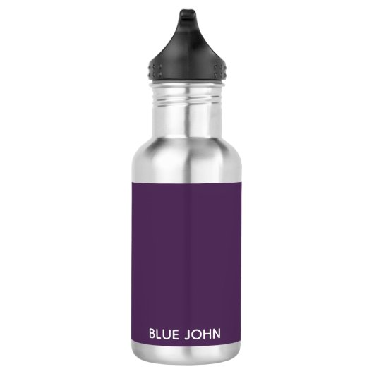 Blauwe paarse kleurennaam waterfles  (Rechts)