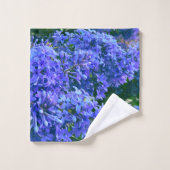 Blauwe paarse lilacs romantische blauwe foto bad handdoek (Wasdoekje)