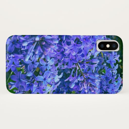 Blauwe paarse lilacs romantische blauwe foto Case-Mate iPhone case (Achterkant (horizontaal))