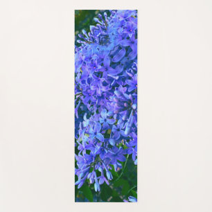 Blauwe paarse lilacs romantische blauwe foto yogamat