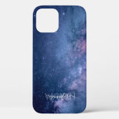 Blauwe Paarse melkweg Case-Mate iPhone Case (Achterkant)