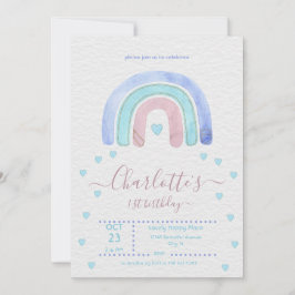 Blauwe Paarse regenboog elke dag Kaart