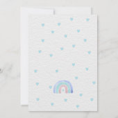 Blauwe Paarse regenboog elke dag Kaart (Achterkant)