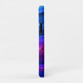 Blauwe Paarse roze blik, noem Witte Tekst Case-Mate iPhone Case (Achterkant/rechts)