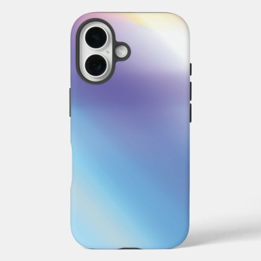 Blauwe Paarse Roze en Gele Abstracte Kunst Case-Mate iPhone Case (Achterkant)